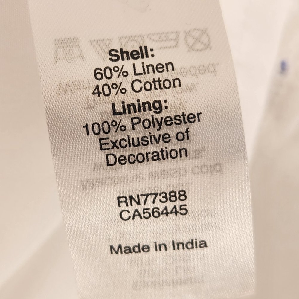 NWOT J. Crew Factory Embroidered Linen/Cotton Dress XXS - Picture 7 of 7
